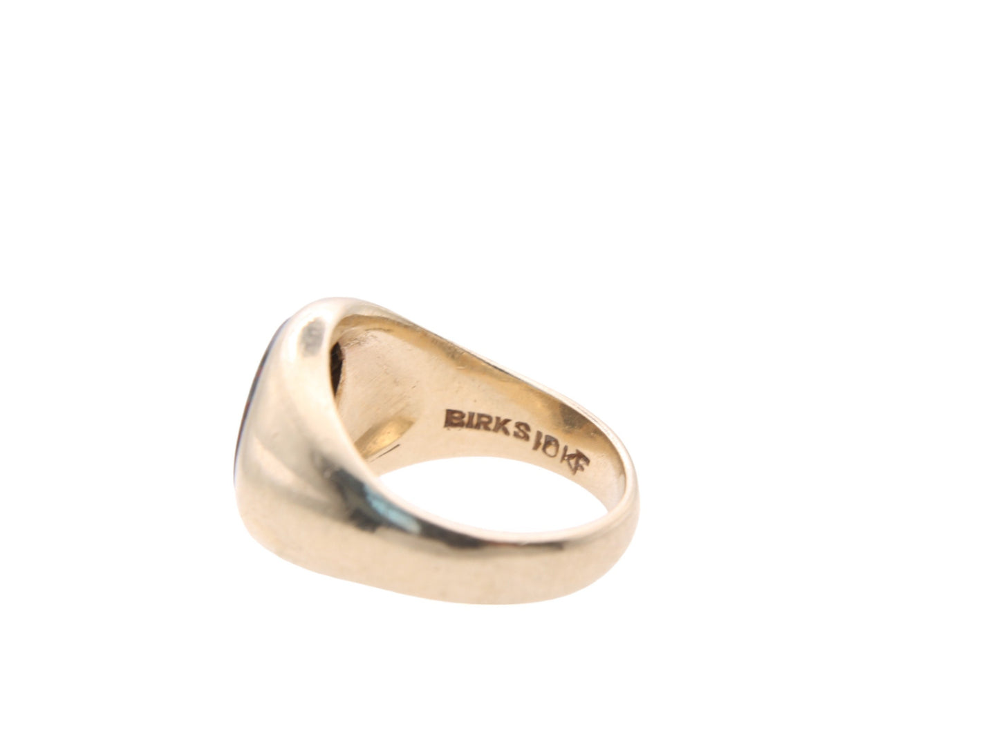 Antique 10ct Gold Bloodstone Intaglio Signet Ring Boar Crest