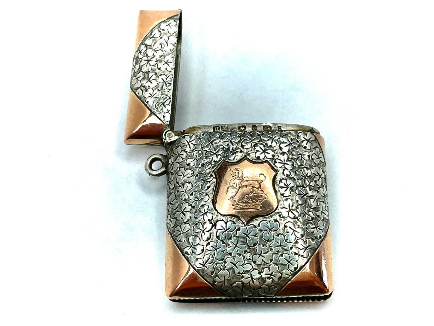 victorian-silver-and-gold-vesta-case-lord-drummond-crest