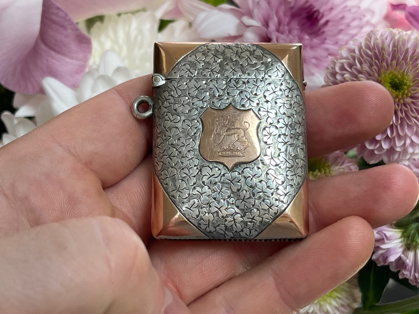 victorian-silver-and-gold-vesta-case-lord-drummond-crest