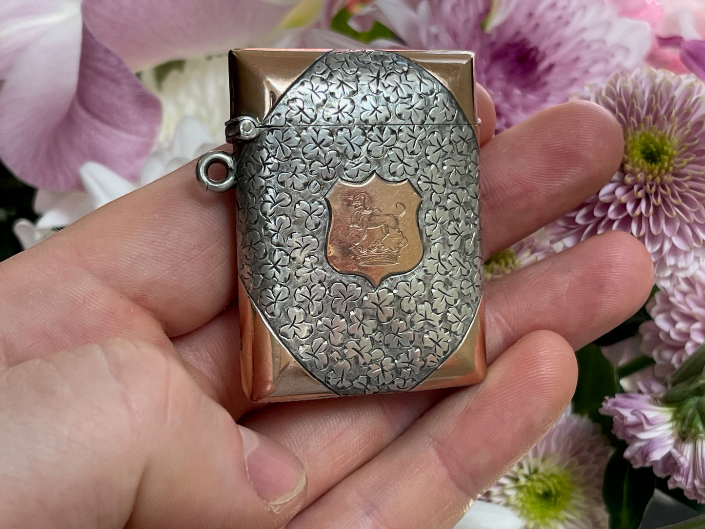 victorian-silver-and-gold-vesta-case-lord-drummond-crest