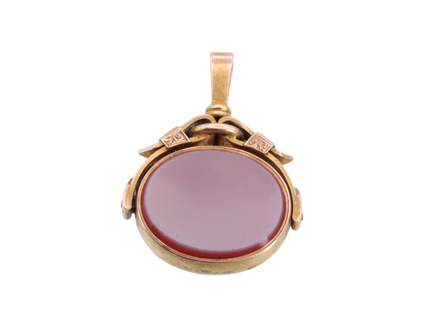 Antique 15ct Gold Bloodstone & Sardonyx Spinner Fob | Victorian 1873 — view 16
