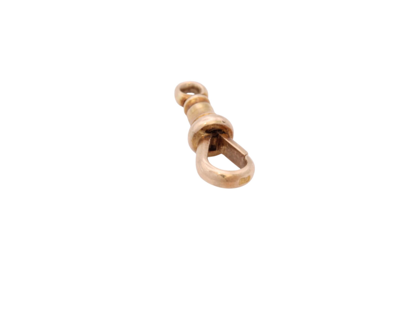 Antique 15ct Gold Dog Clip Clasp c.1900 — view 7