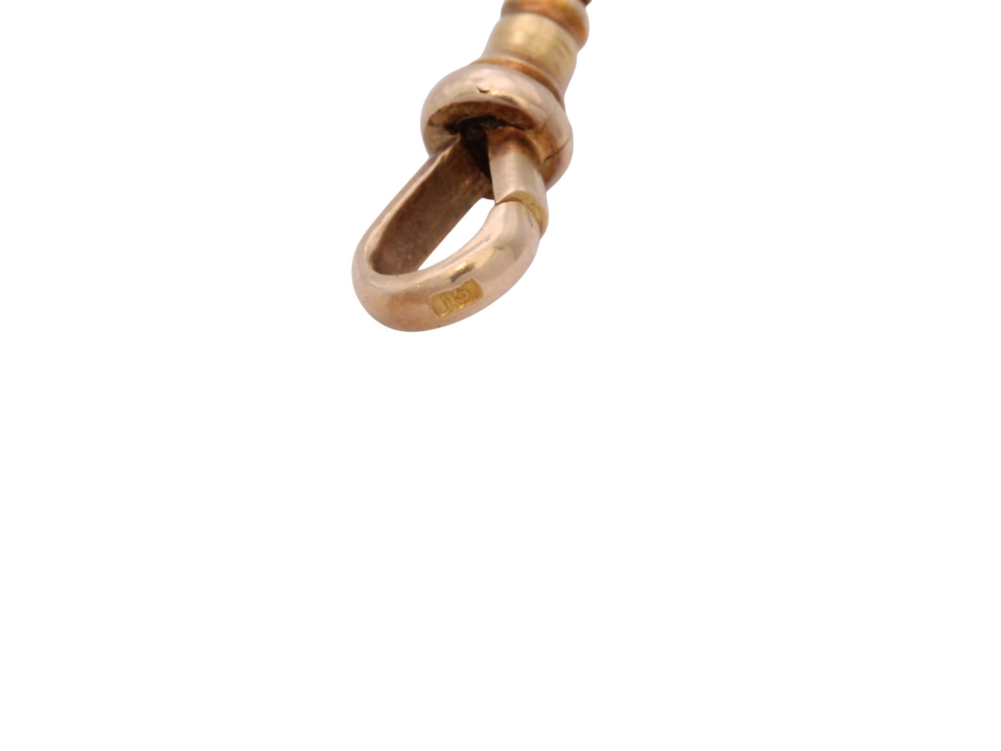 Antique 15ct Gold Dog Clip Clasp c.1900 — view 8