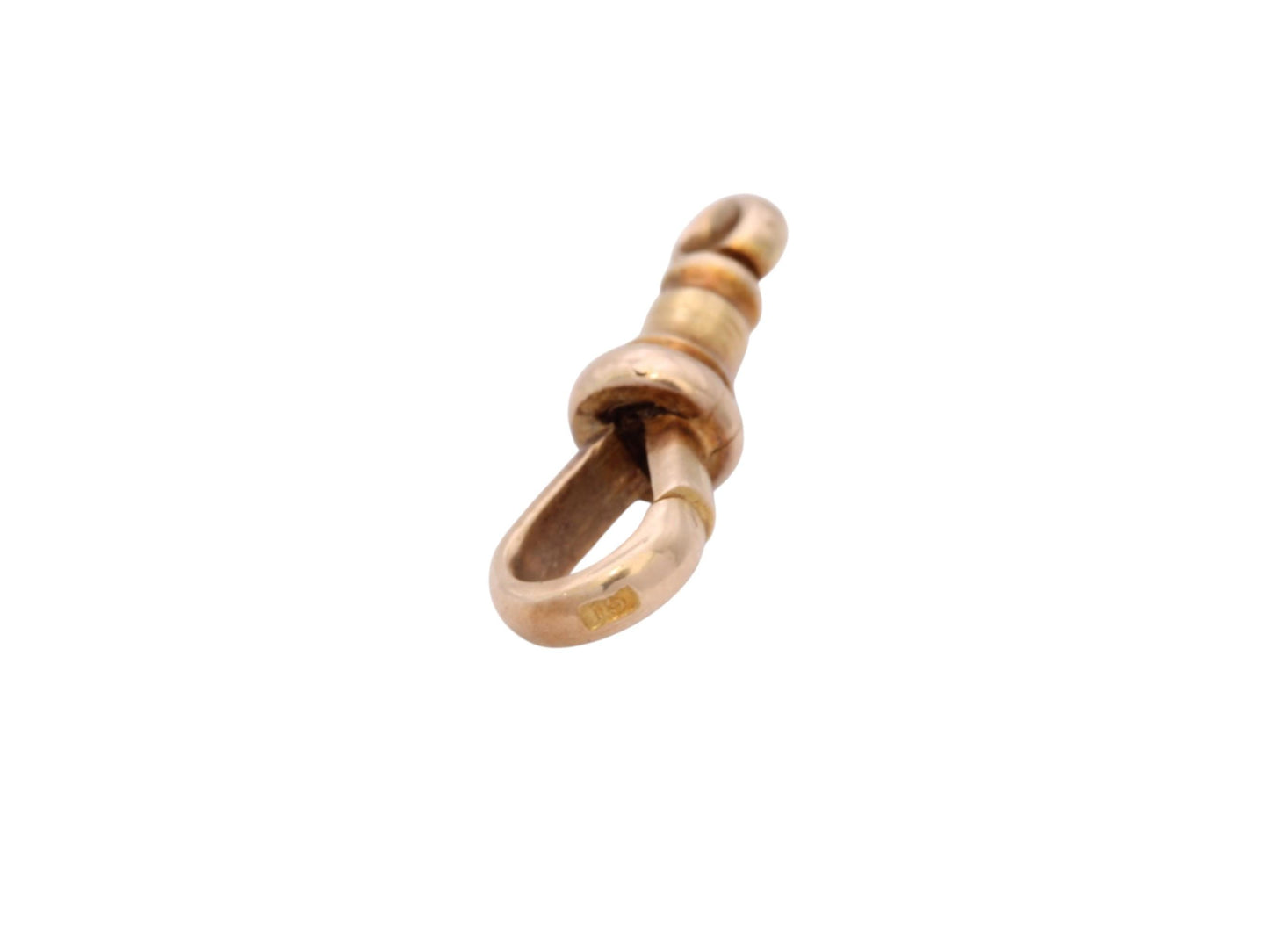 Antique 15ct Gold Dog Clip Clasp c.1900 — view 9