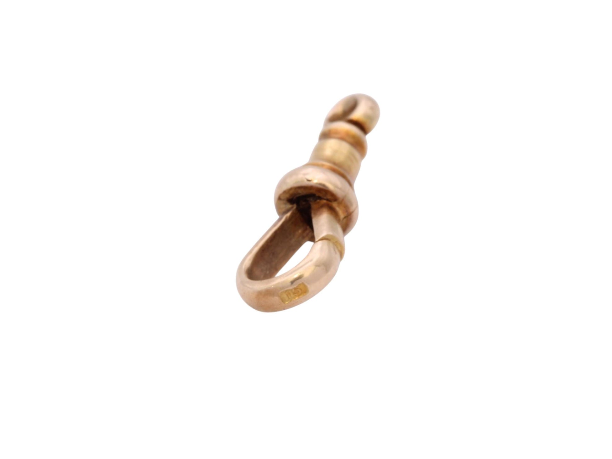 Antique 15ct Gold Dog Clip Clasp c.1900 — view 9