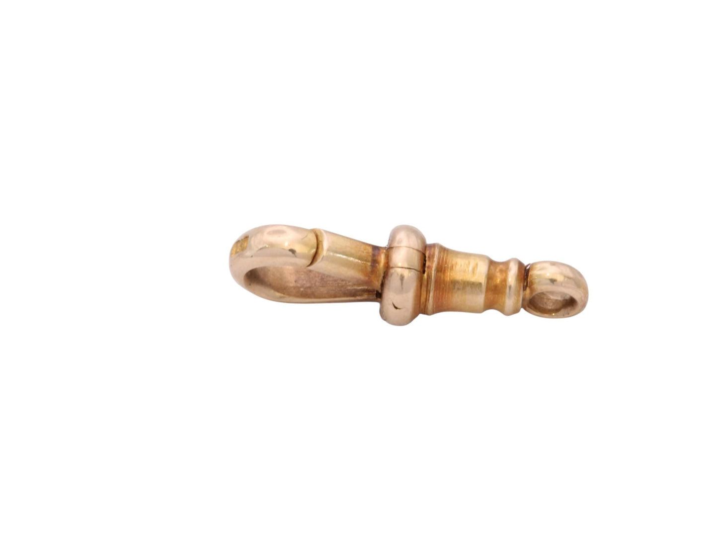 Antique 15ct Gold Dog Clip Clasp c.1900 — view 10