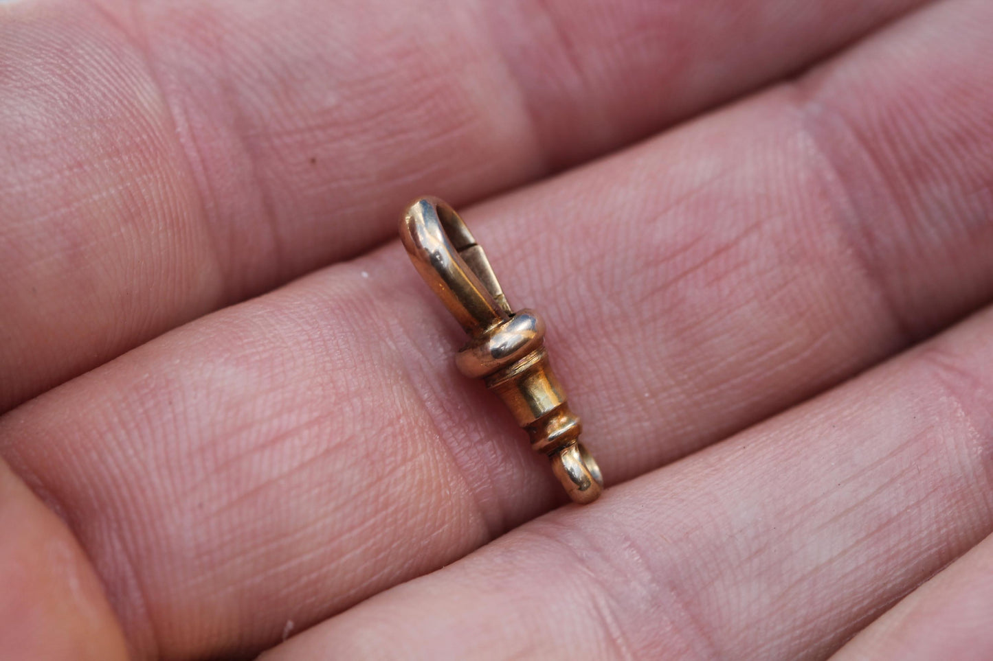 Antique 15ct Gold Dog Clip Clasp c.1900 — view 12