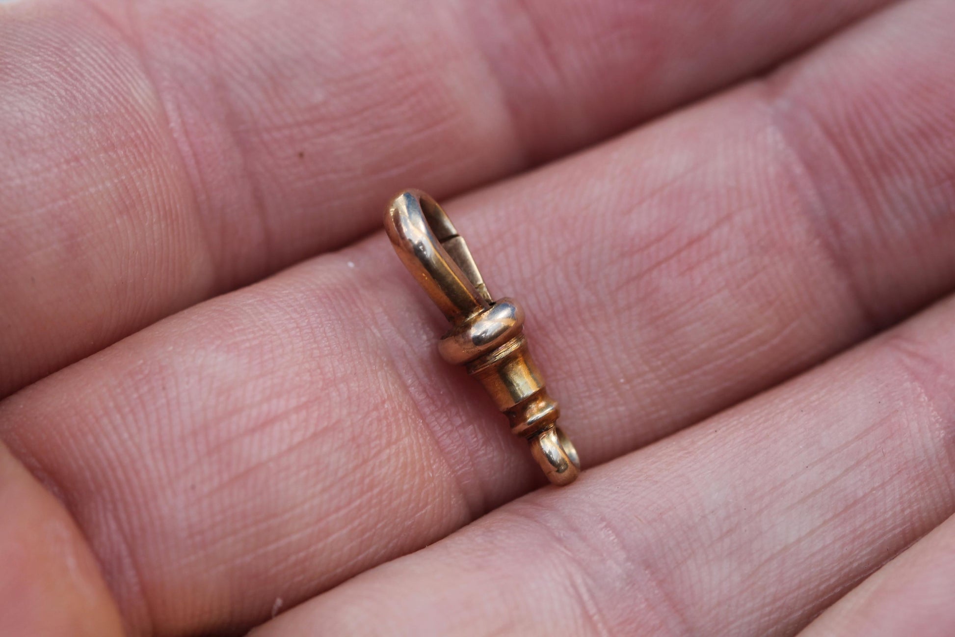 Antique 15ct Gold Dog Clip Clasp c.1900 — view 12