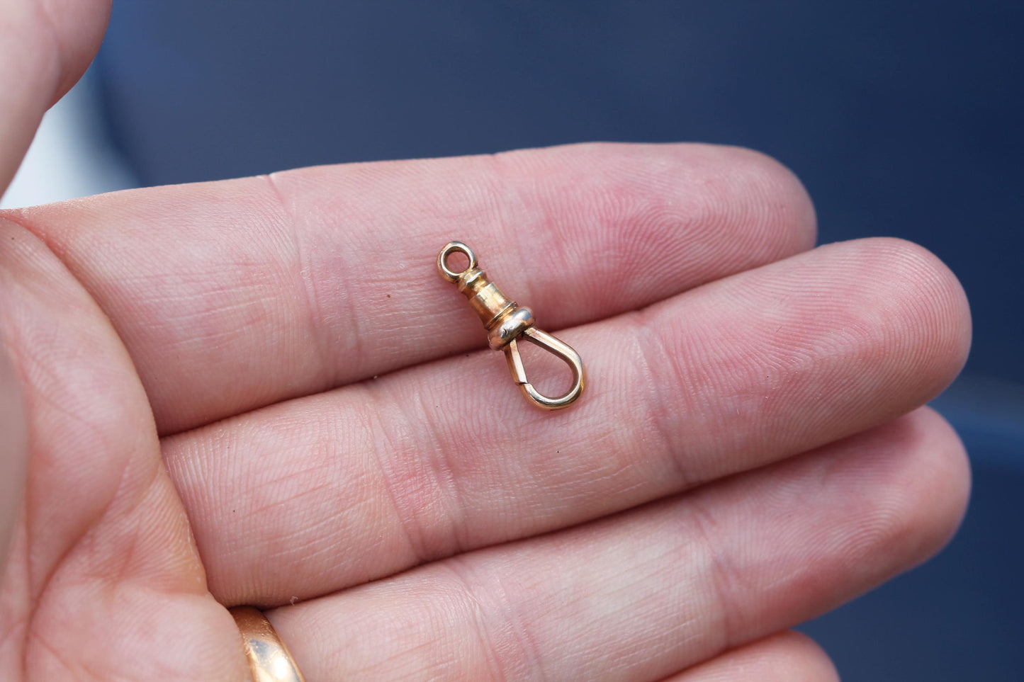 Antique 15ct Gold Dog Clip Clasp c.1900 — view 15