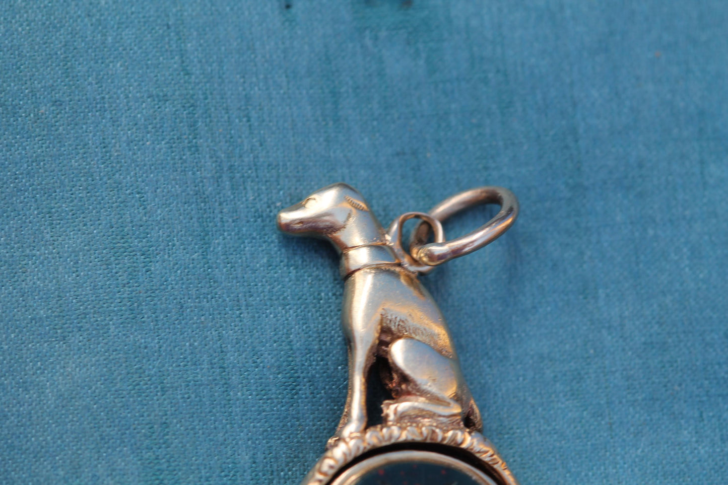 Antique 15ct Gold Greyhound Spinner Fob "Unity" | Bloodstone & Sardonyx c.1890 — view 8