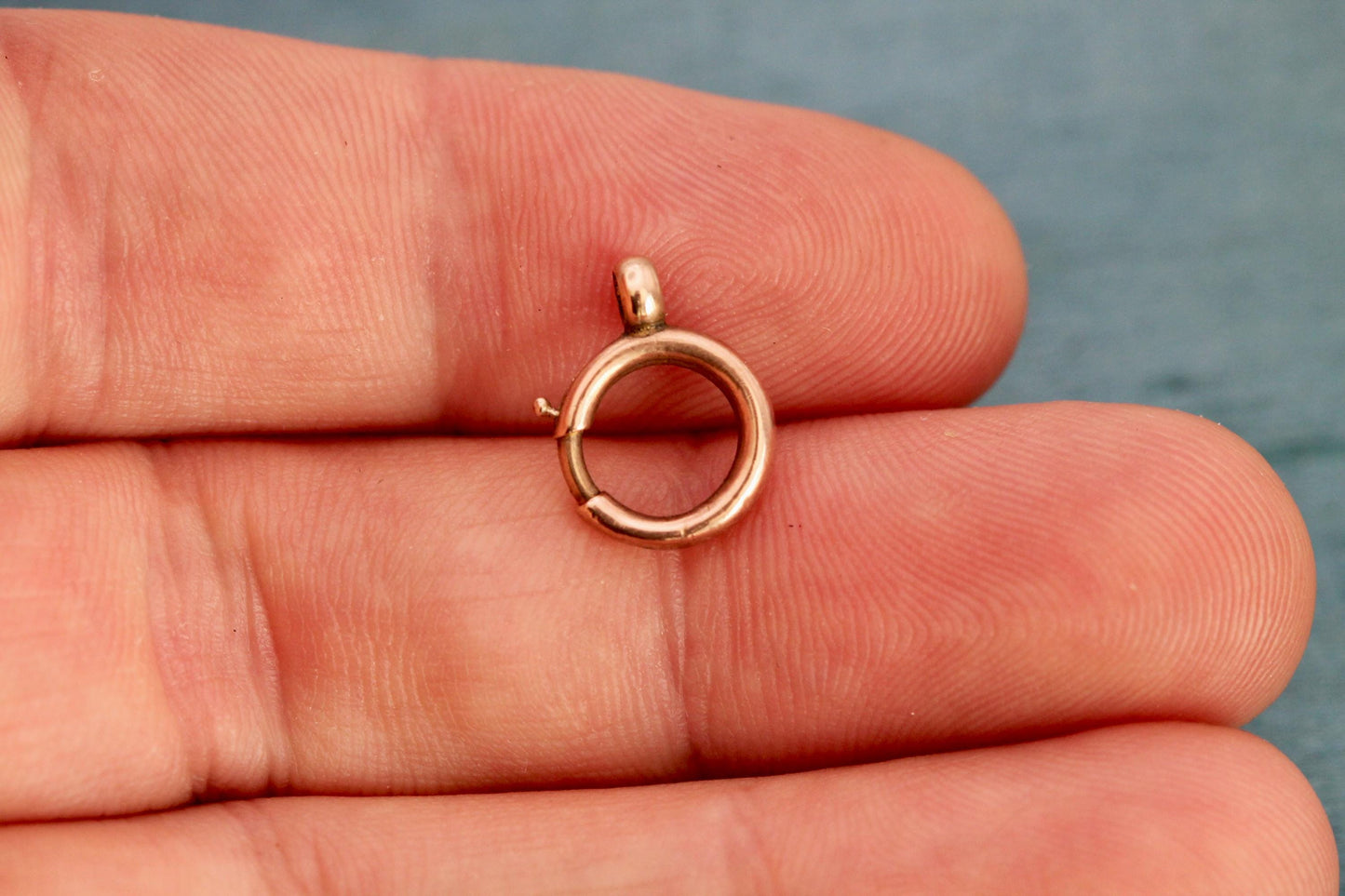 Antique 9ct Rose Gold Bolt Clasp | Victorian Chain Fastener c.1900 — view 5