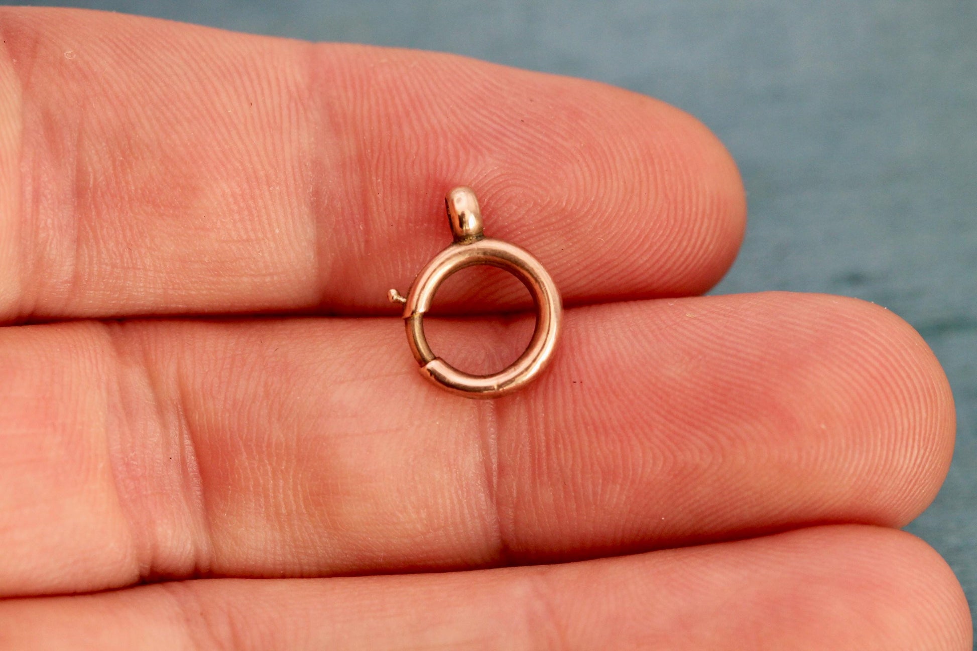 Antique 9ct Rose Gold Bolt Clasp | Victorian Chain Fastener c.1900 — view 5