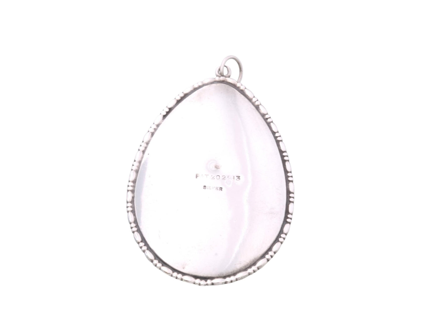 Art Deco Sterling Silver Butterfly Wing Pendant  | c.1930 — view 6