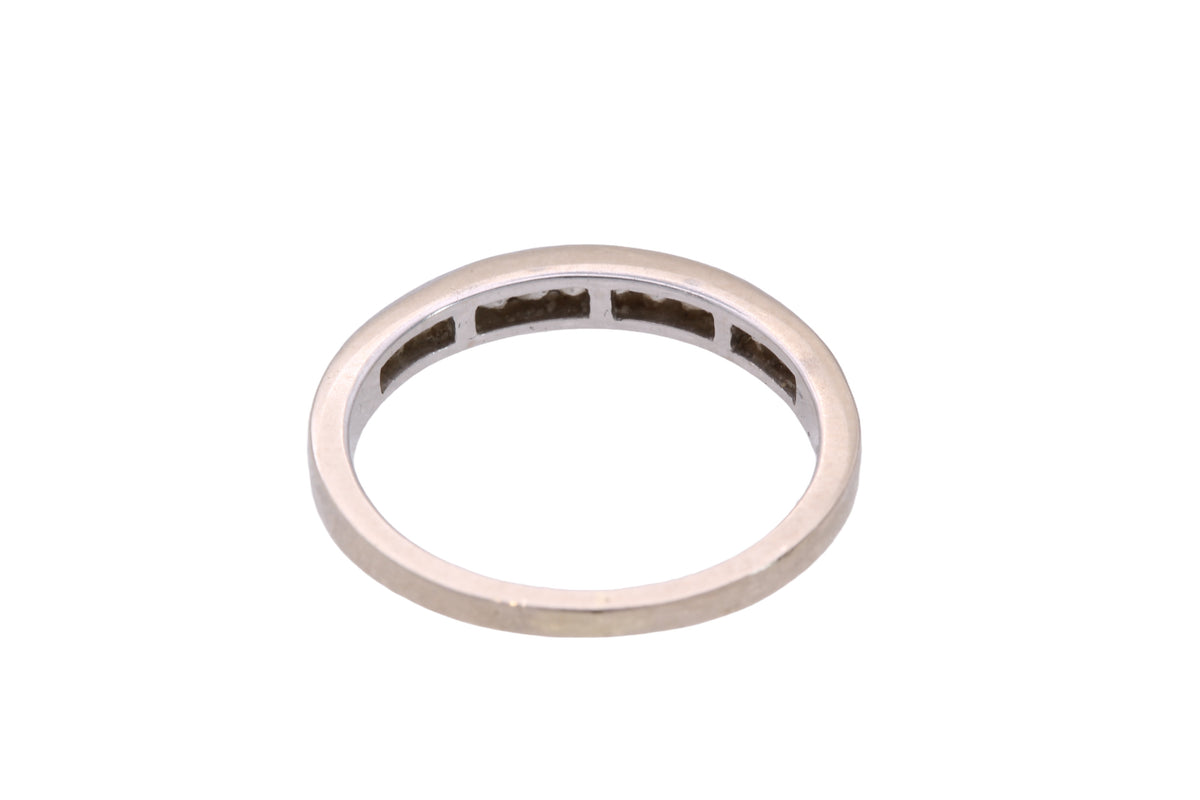 Vintage 18ct White Gold Diamond Half Eternity Ring | 14 Diamonds — view 5