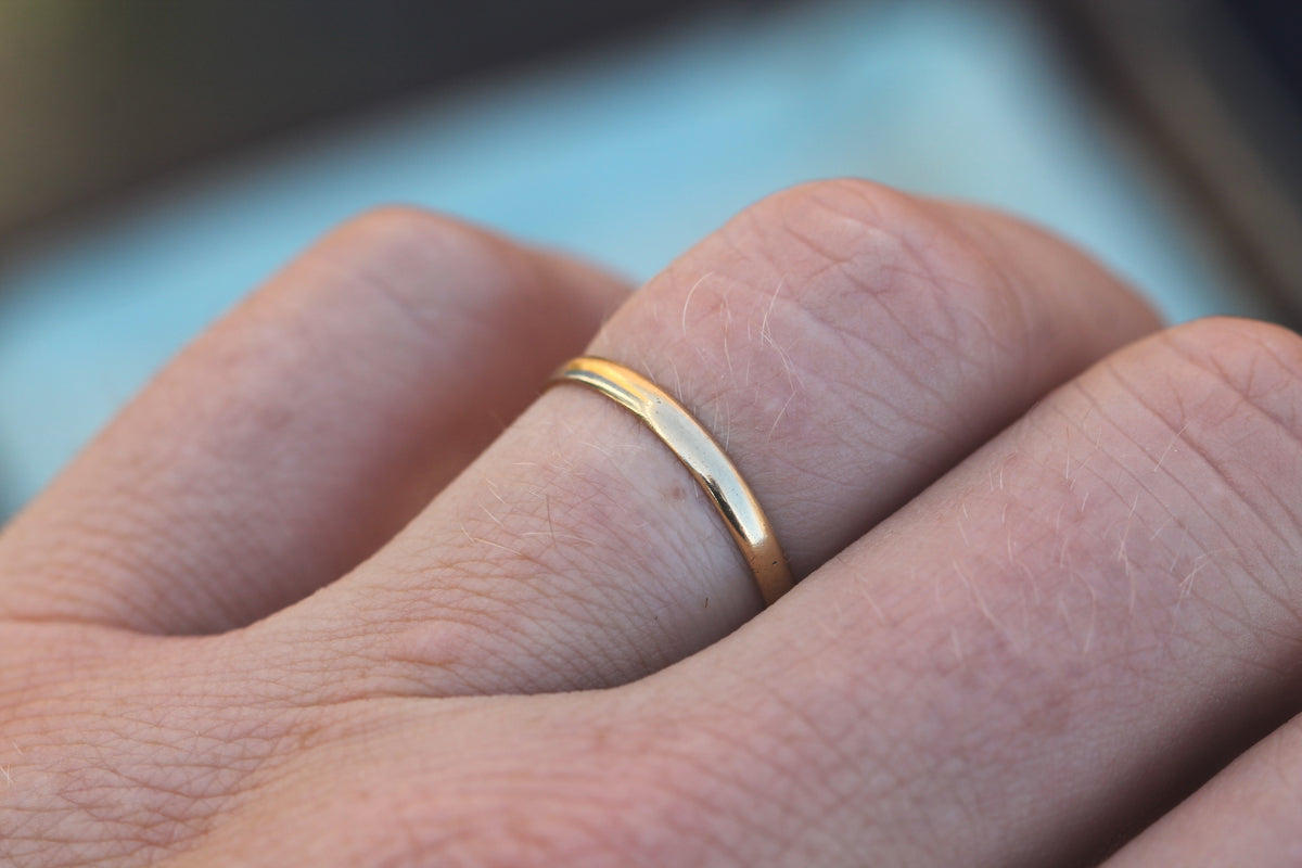 Antique Early Victorian 18ct Gold Wedding Band | Aberdeen Scottish Provincial c.1840 — view 5