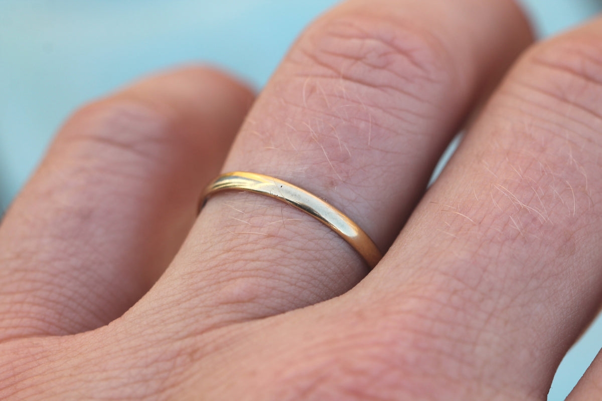 Antique Early Victorian 18ct Gold Wedding Band | Aberdeen Scottish Provincial c.1840 — view 6