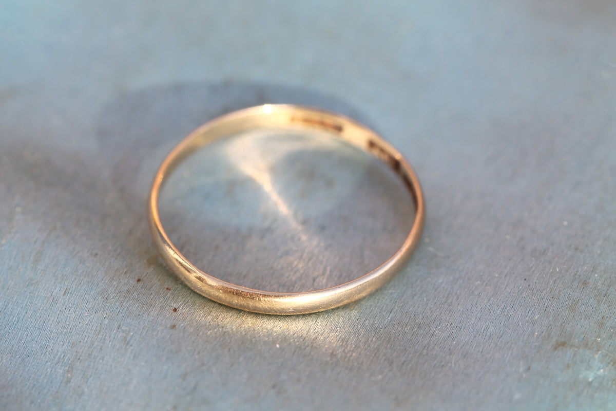Antique Early Victorian 18ct Gold Wedding Band | Aberdeen Scottish Provincial c.1840 — view 8