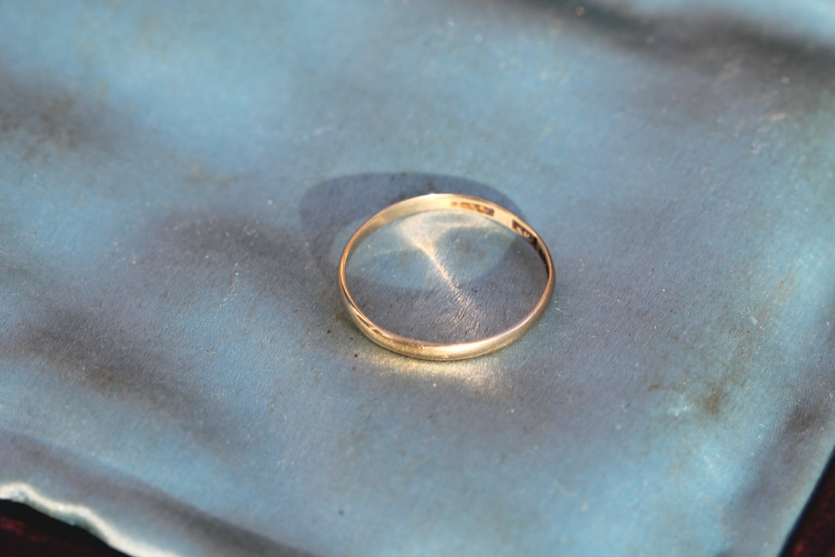 Antique Early Victorian 18ct Gold Wedding Band | Aberdeen Scottish Provincial c.1840 — view 9
