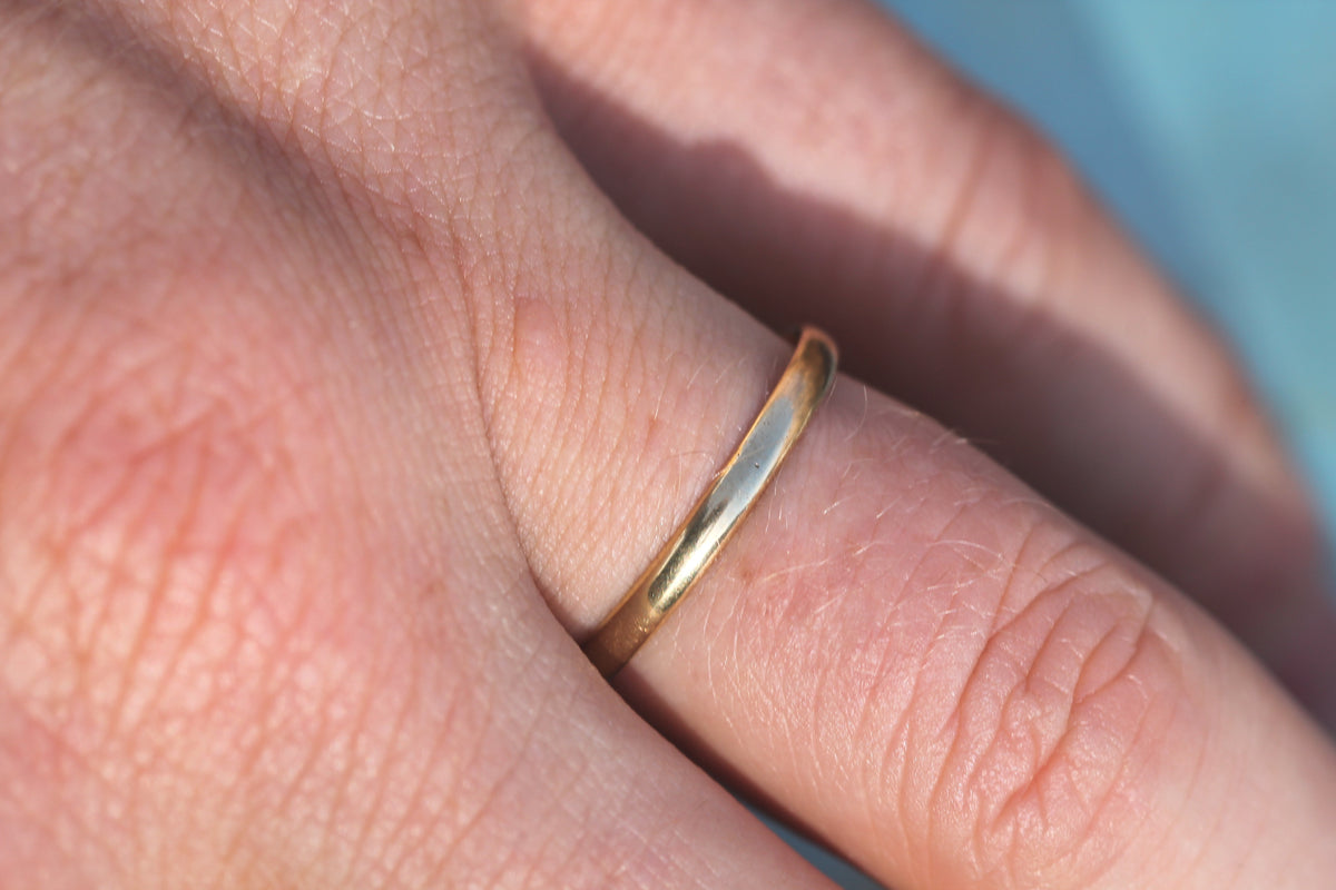 Antique Early Victorian 18ct Gold Wedding Band | Aberdeen Scottish Provincial c.1840 — view 15