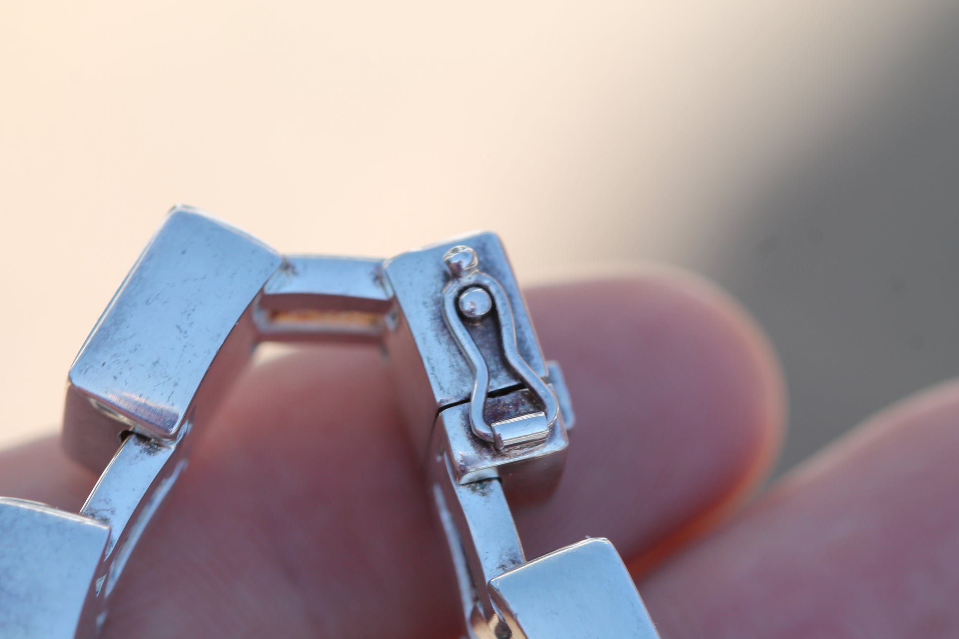 Vintage Georg Jensen Sterling Silver Modernist Bracelet | Design 593C — view 13