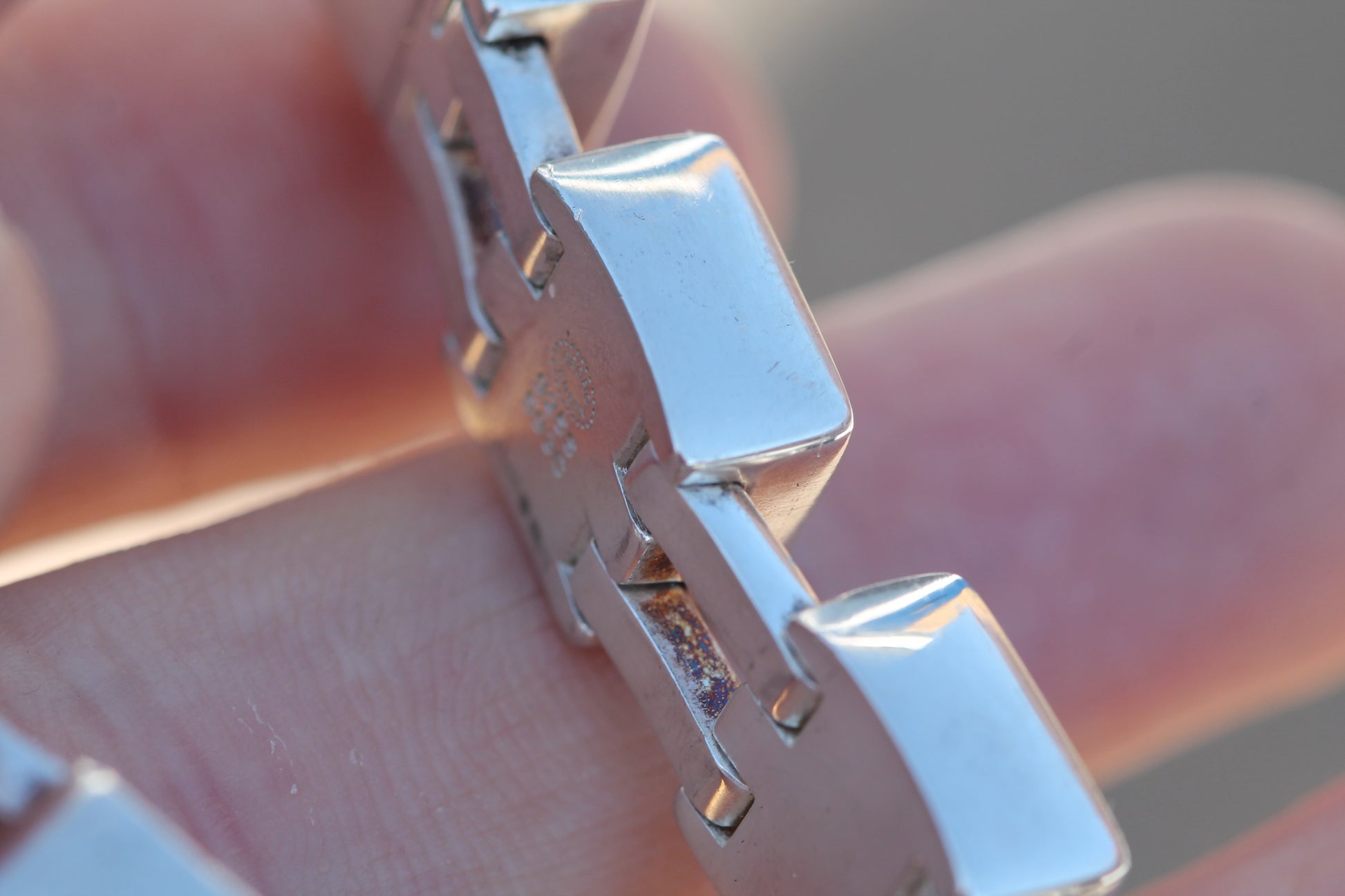 Vintage Georg Jensen Sterling Silver Modernist Bracelet | Design 593C — view 14