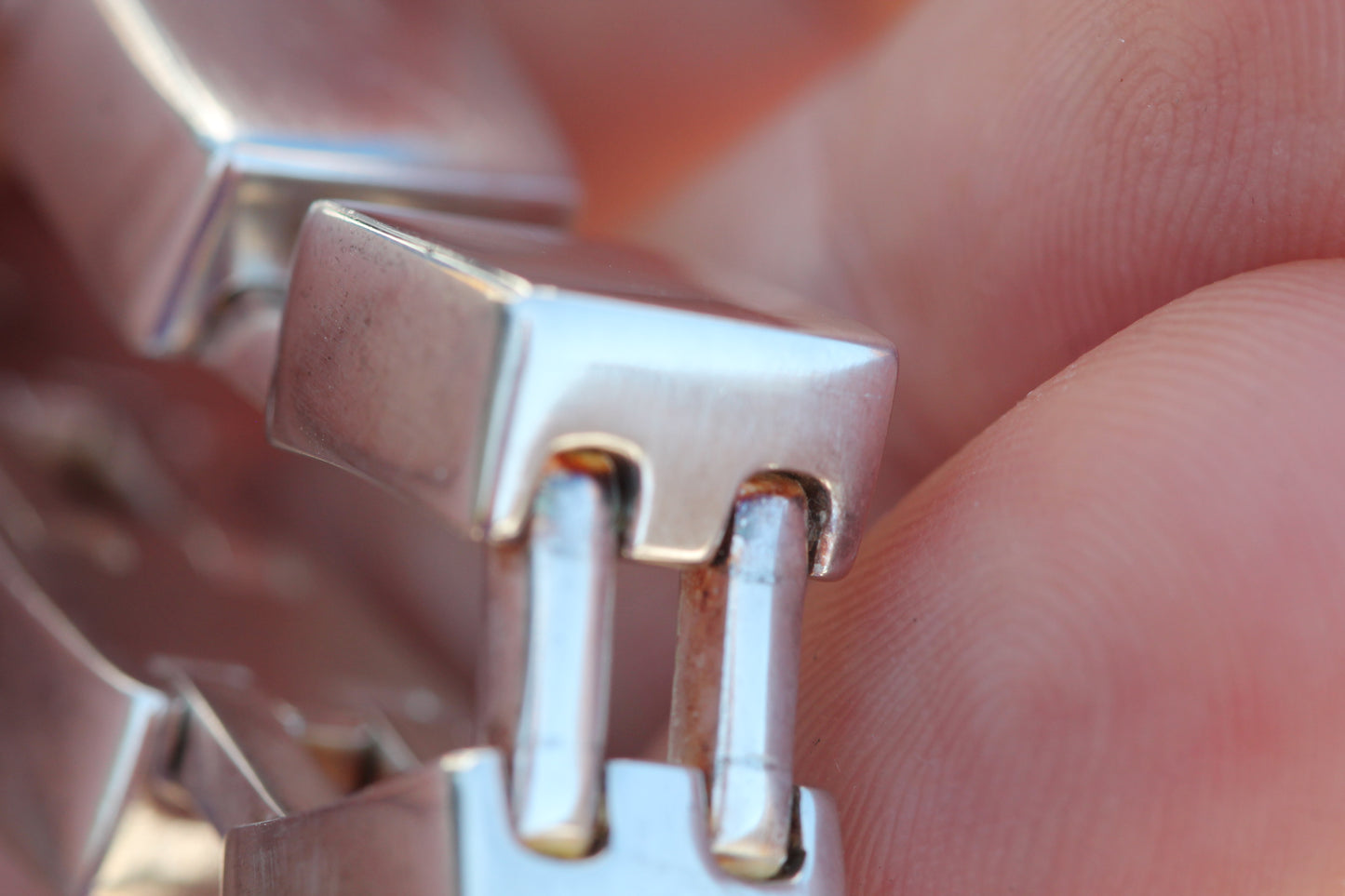 Vintage Georg Jensen Sterling Silver Modernist Bracelet | Design 593C — view 15