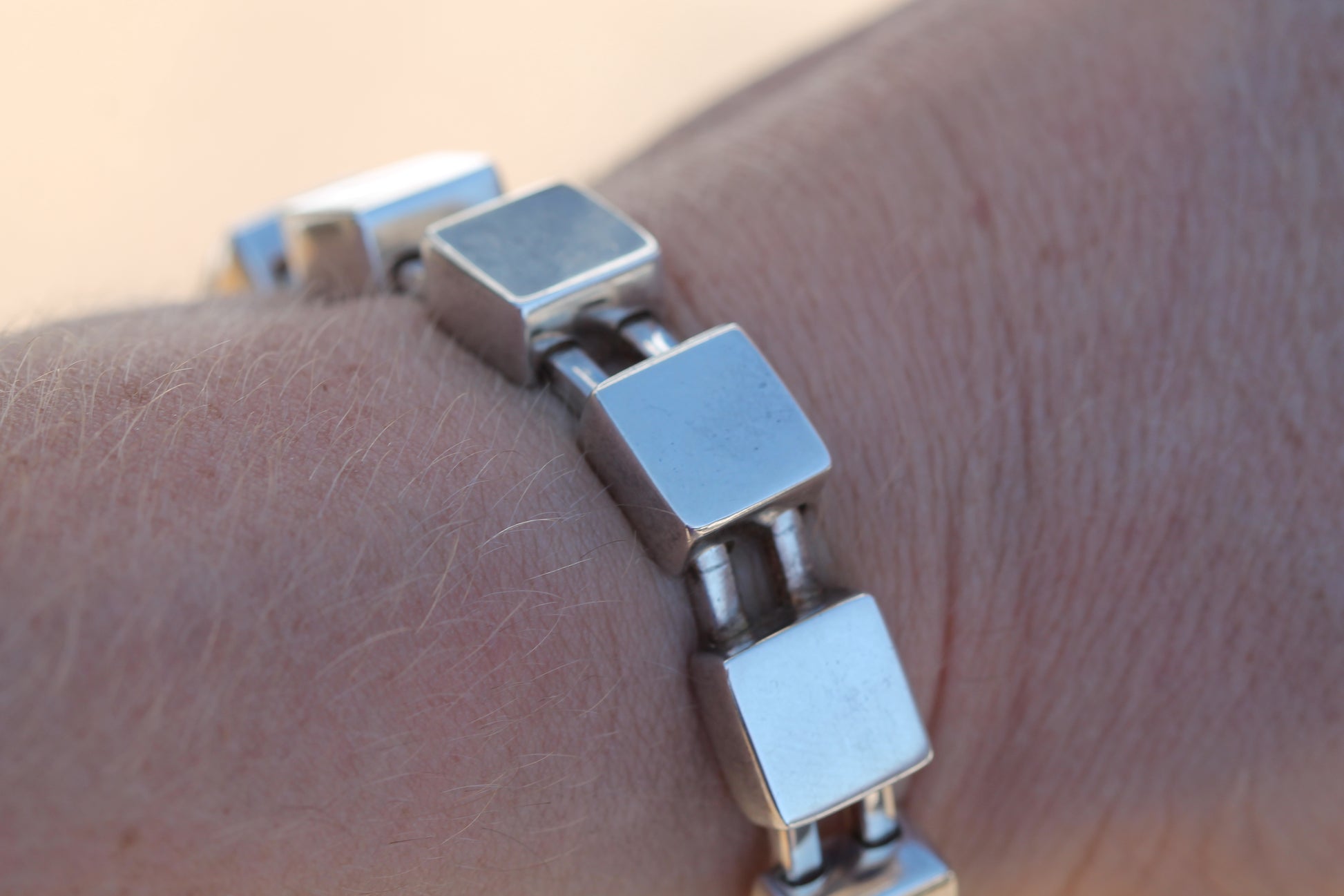 Vintage Georg Jensen Sterling Silver Modernist Bracelet | Design 593C — view 18