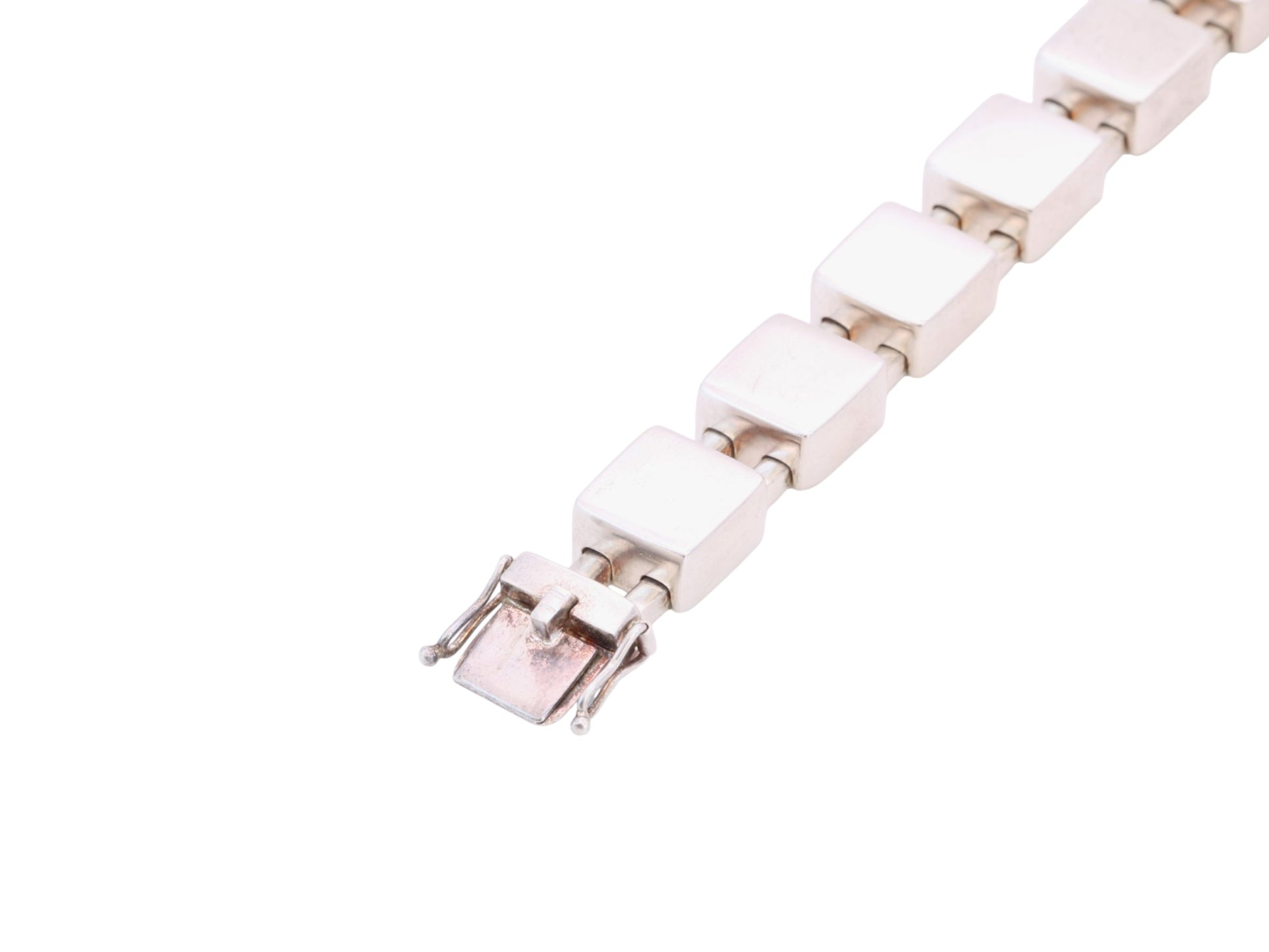Vintage Georg Jensen Sterling Silver Modernist Bracelet | Design 593C — view 8