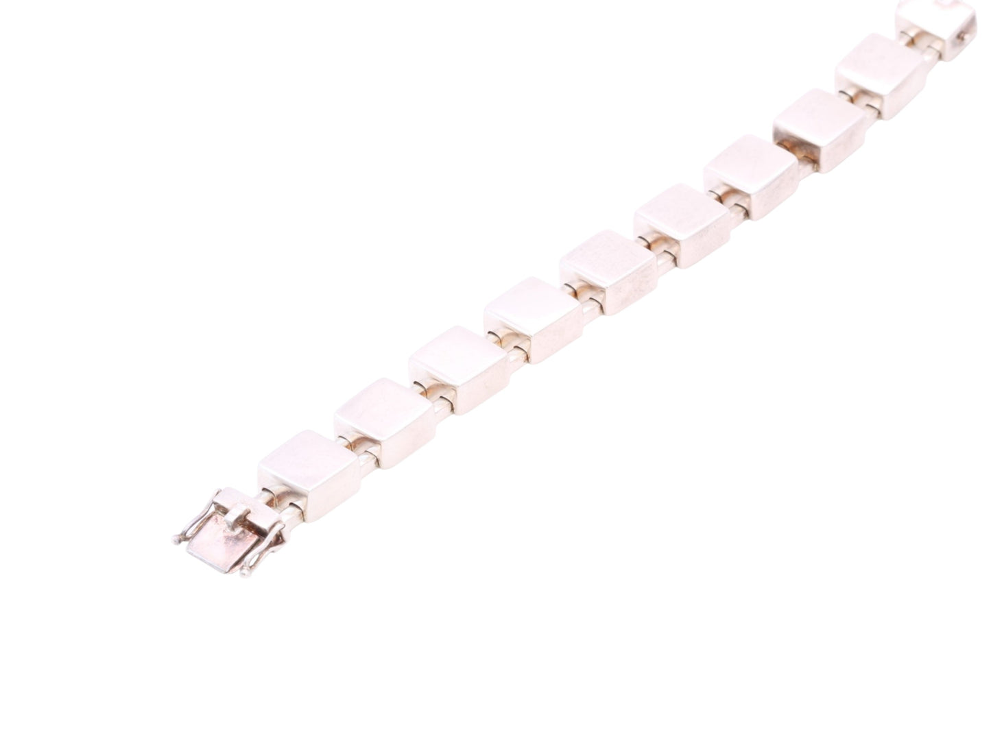 Vintage Georg Jensen Sterling Silver Modernist Bracelet | Design 593C — view 9