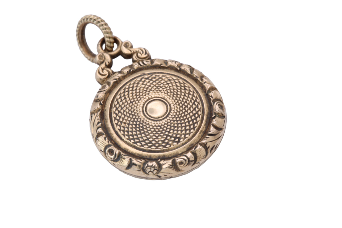 Antique Georgian 12ct Gold Chased Keepsake Locket c.1820 — view 12