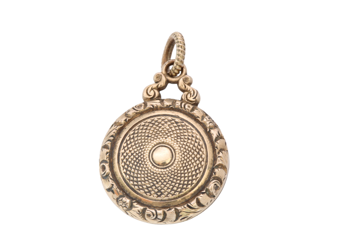 Antique Georgian 12ct Gold Chased Keepsake Locket c.1820 — view 13