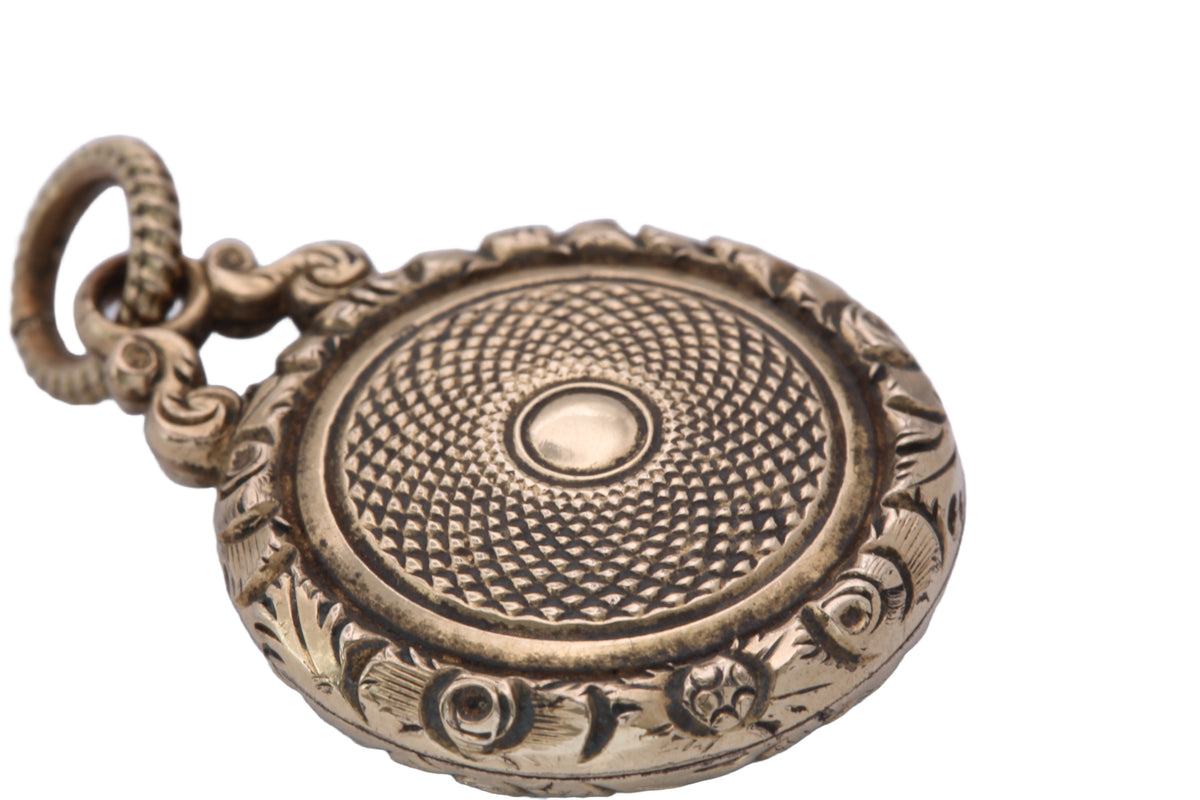 Antique Georgian 12ct Gold Chased Keepsake Locket c.1820 — view 18
