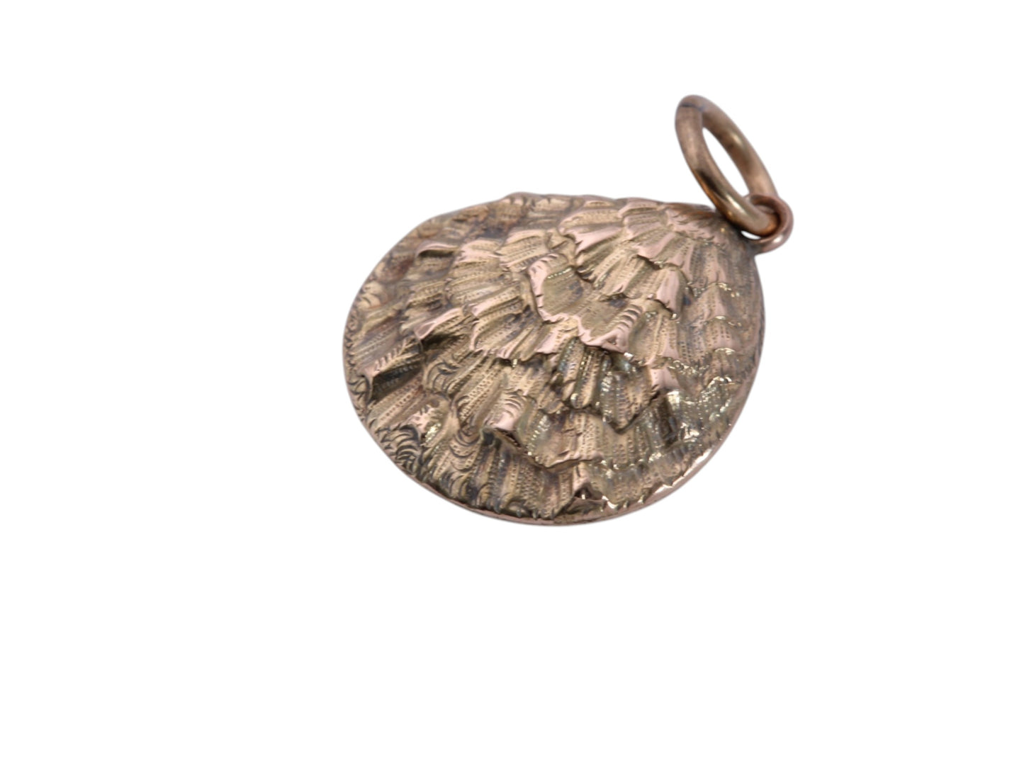Antique Victorian 15ct Gold Oyster shell Keepsake Pendant c.1880 — view 14