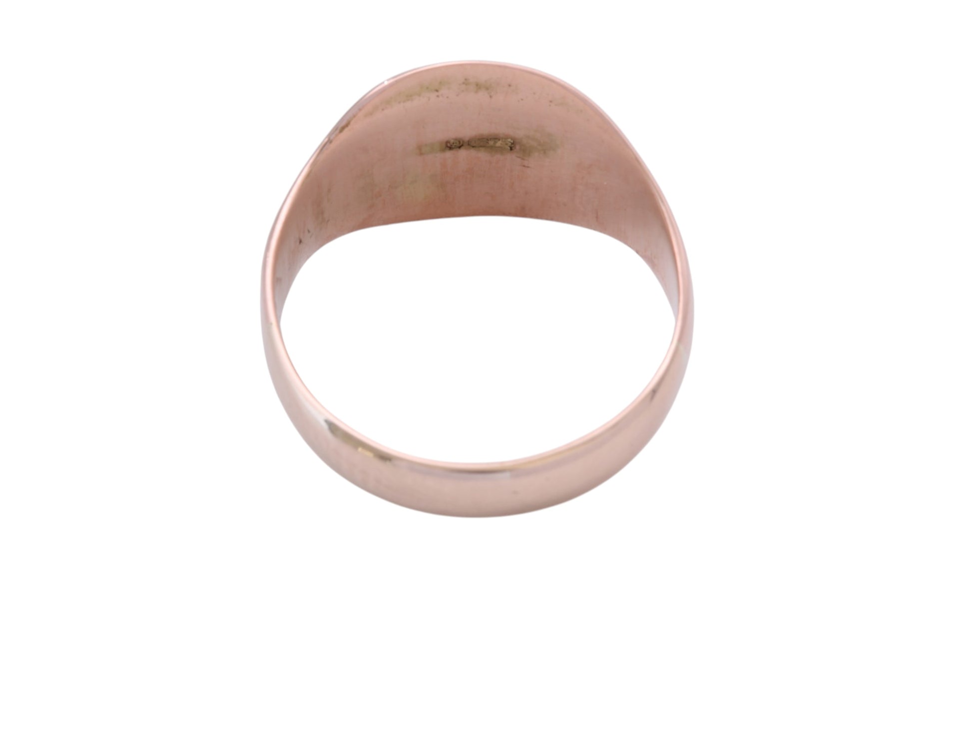 Antique 9ct Rose Gold Griffin Intaglio Signet Ring c.1900 | Size N — view 10