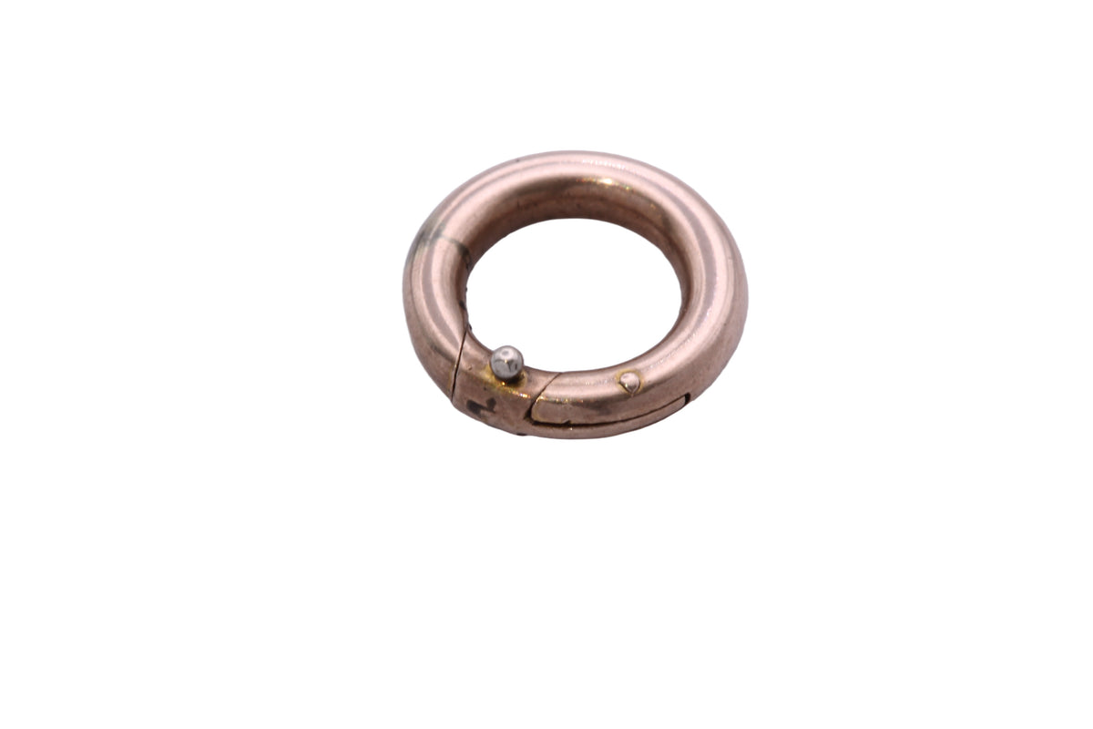 Antique 9ct Gold Spring Ring Clasp | Bolt Ring c.1900 — view 10