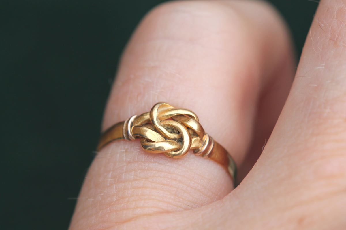 Antique Victorian 22ct Gold Love Knot Ring | 1870 — view 10