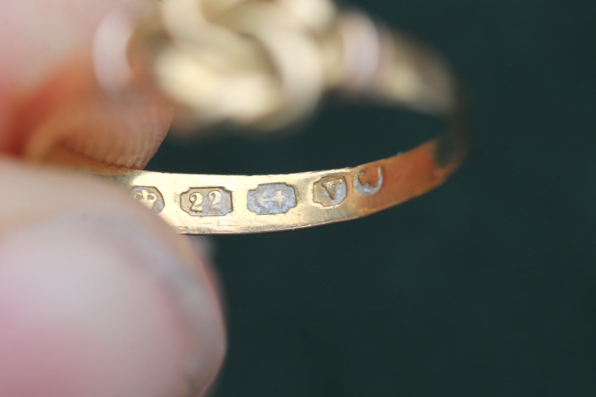 Antique Victorian 22ct Gold Love Knot Ring | 1870 — view 8