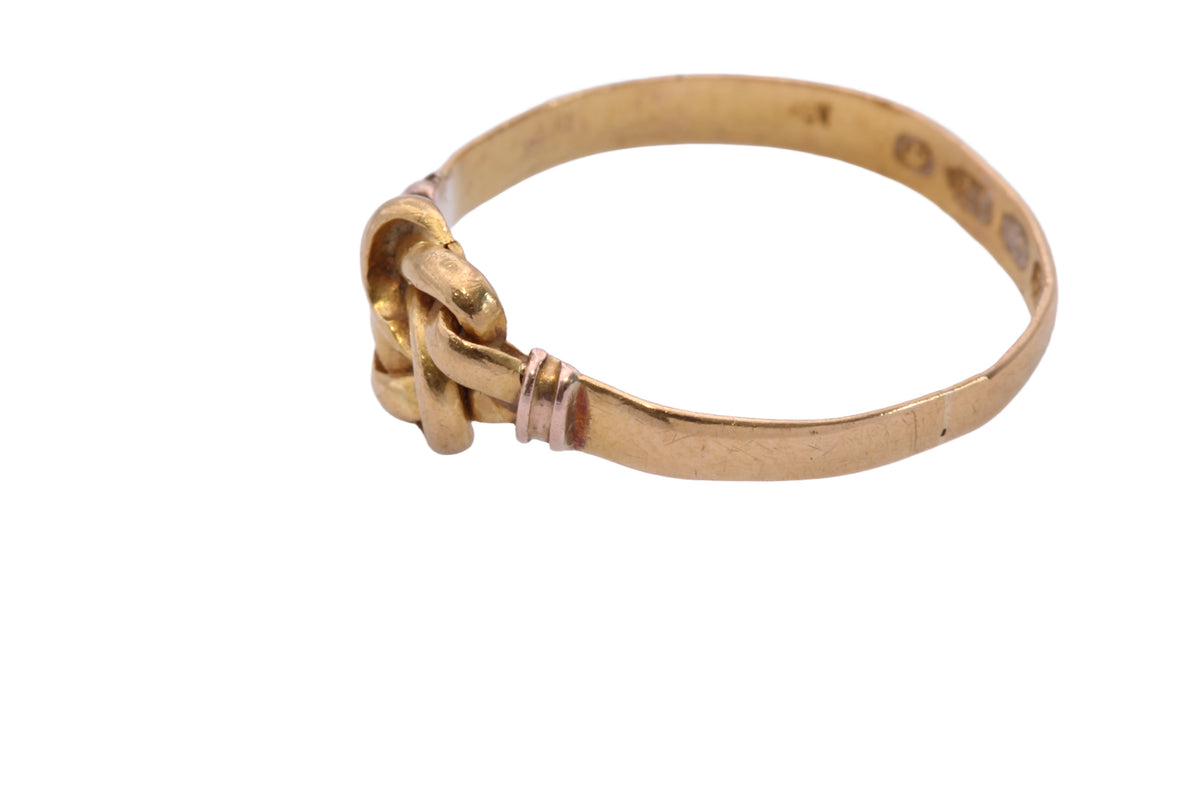Antique Victorian 22ct Gold Love Knot Ring | 1870 — view 13
