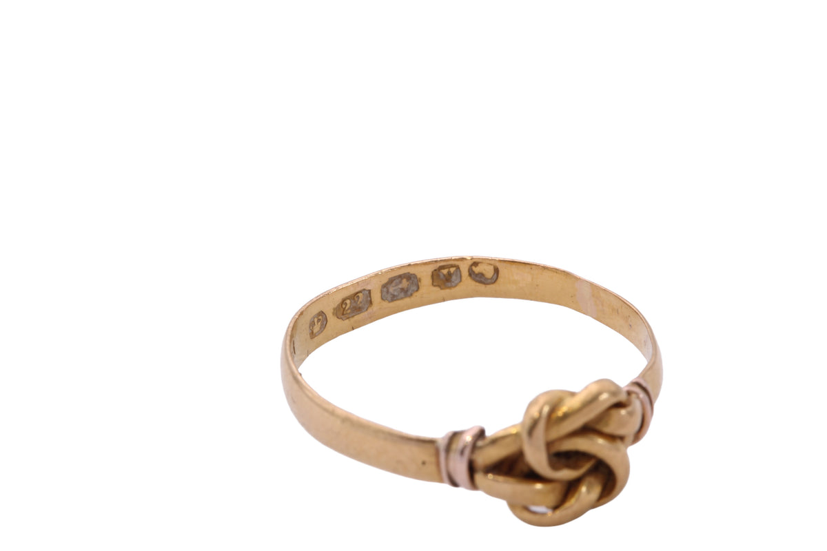 Antique Victorian 22ct Gold Love Knot Ring | 1870 — view 15