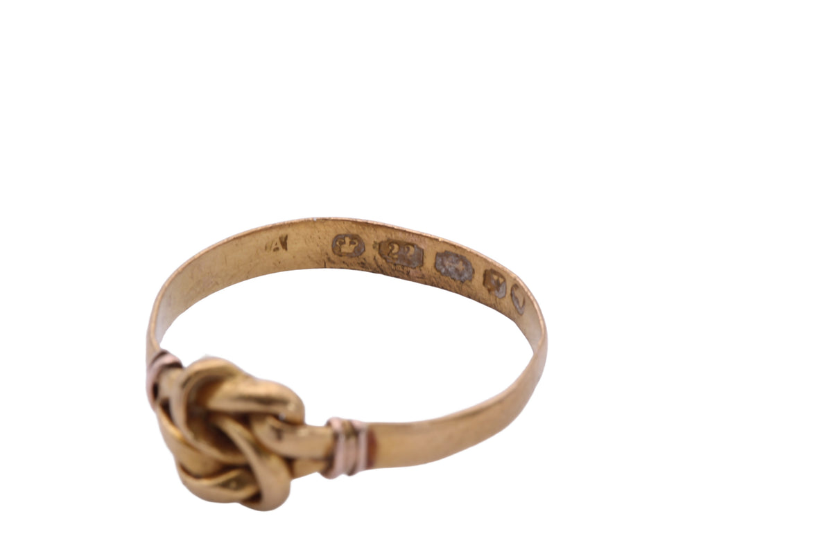 Antique Victorian 22ct Gold Love Knot Ring | 1870 — view 16