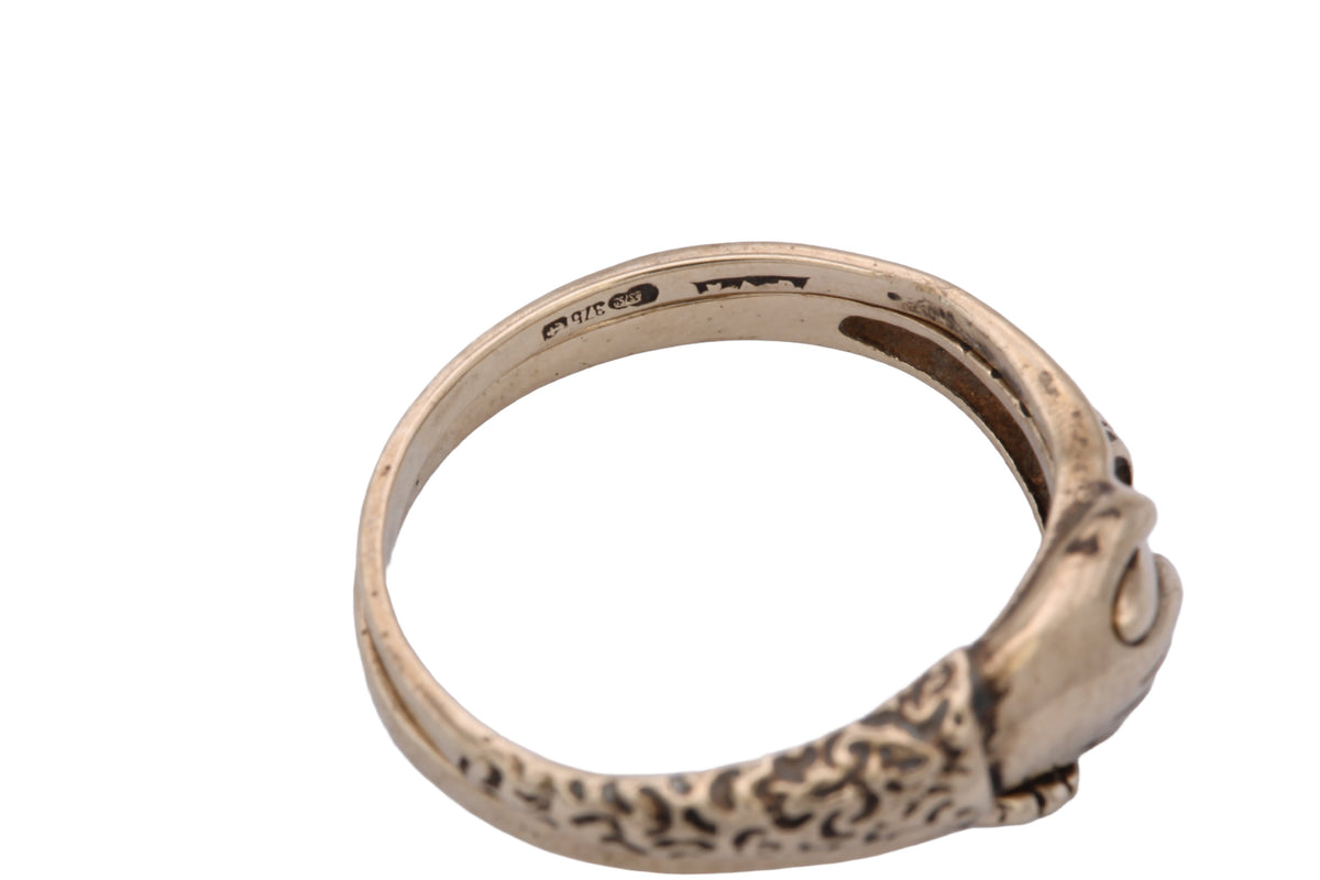 Vintage 9ct Gold Two-Part Fede Clasped Hands Ring c.1950 — view 13