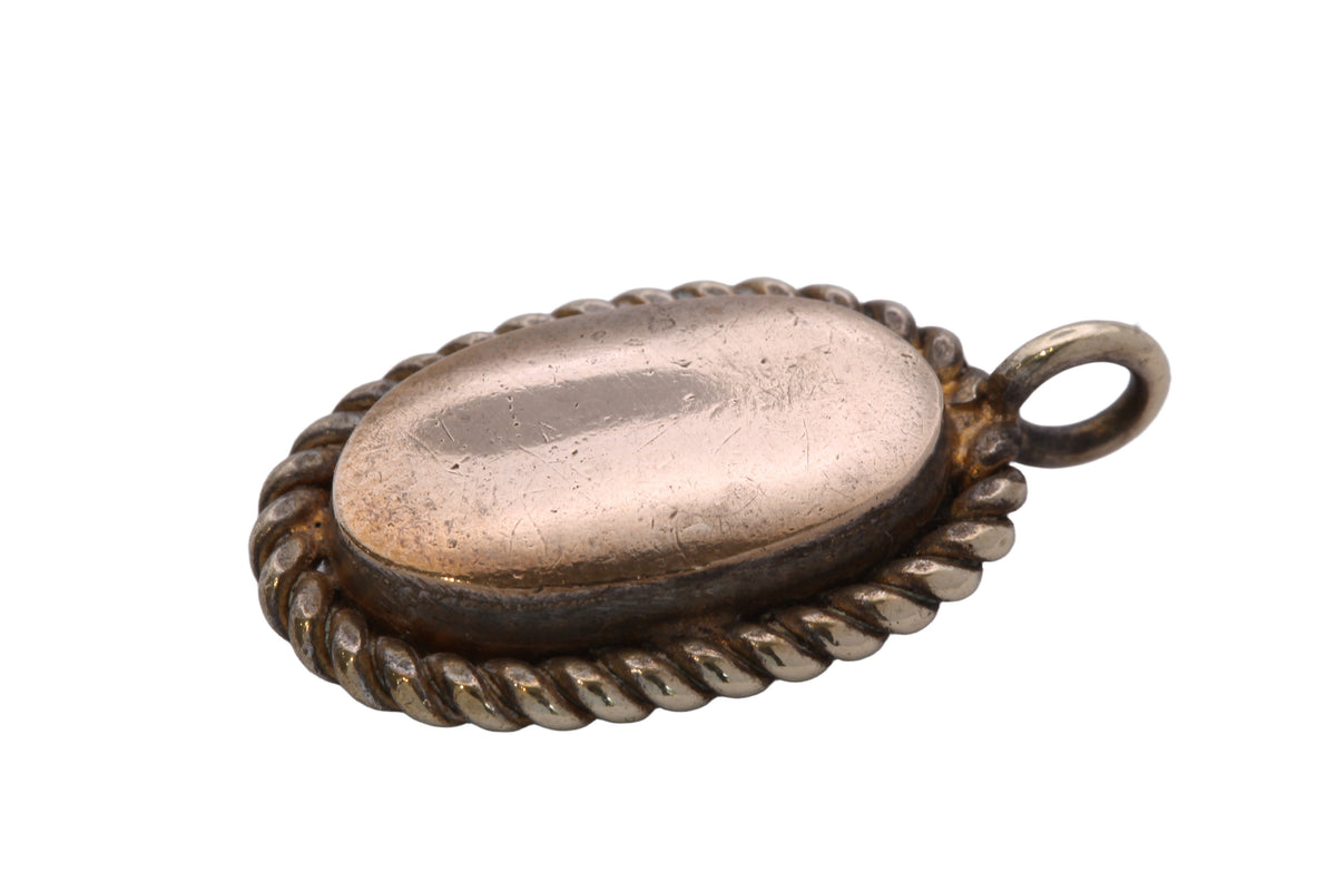 Wax impression from Victorian floral intaglio pendant