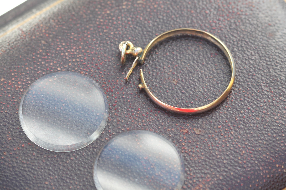 Antique Victorian 9ct Rolled Gold Double Glass Open Locket — view 6