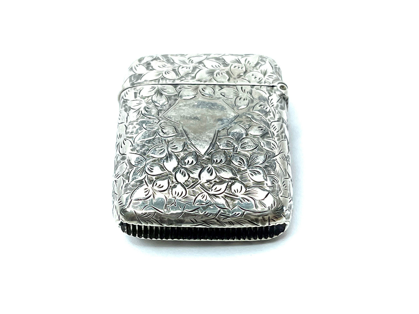 Antique Victorian Sterling Silver Sporting Vesta Case