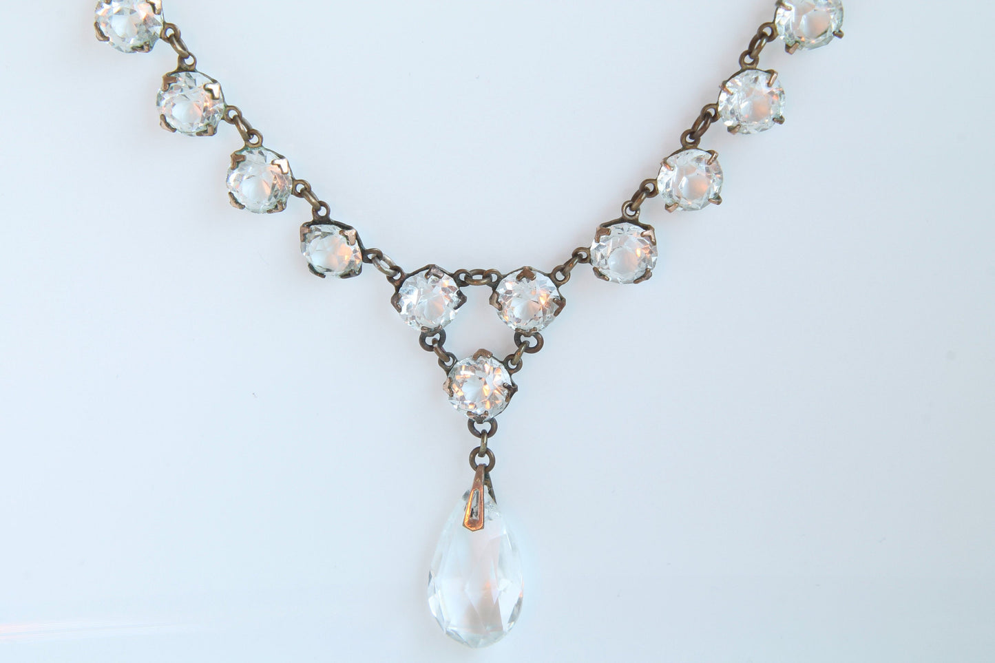 Art Deco Rolled Gold Paste Necklace