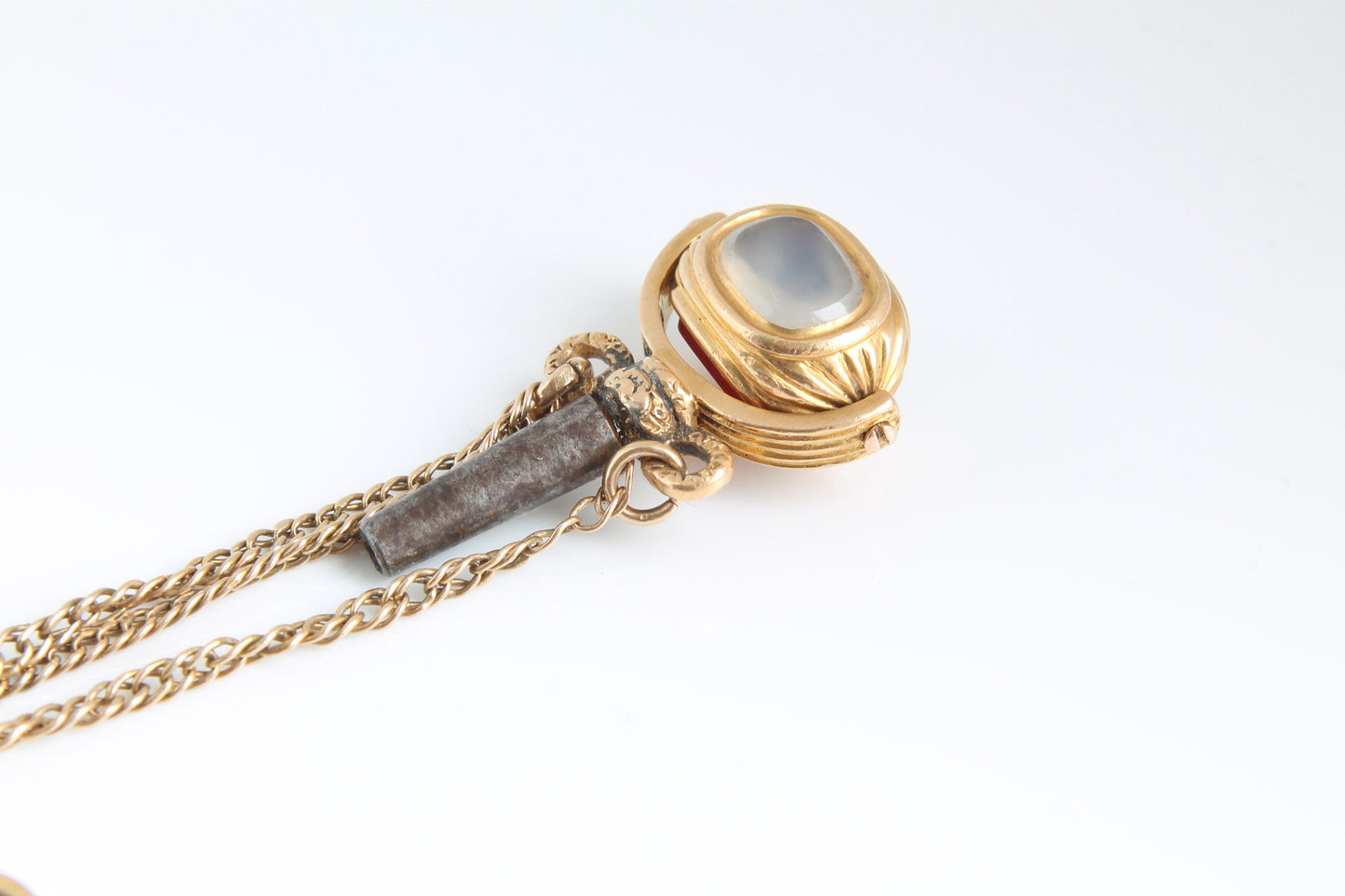 Antique Victorian 15ct Gold Swivel Watch Key