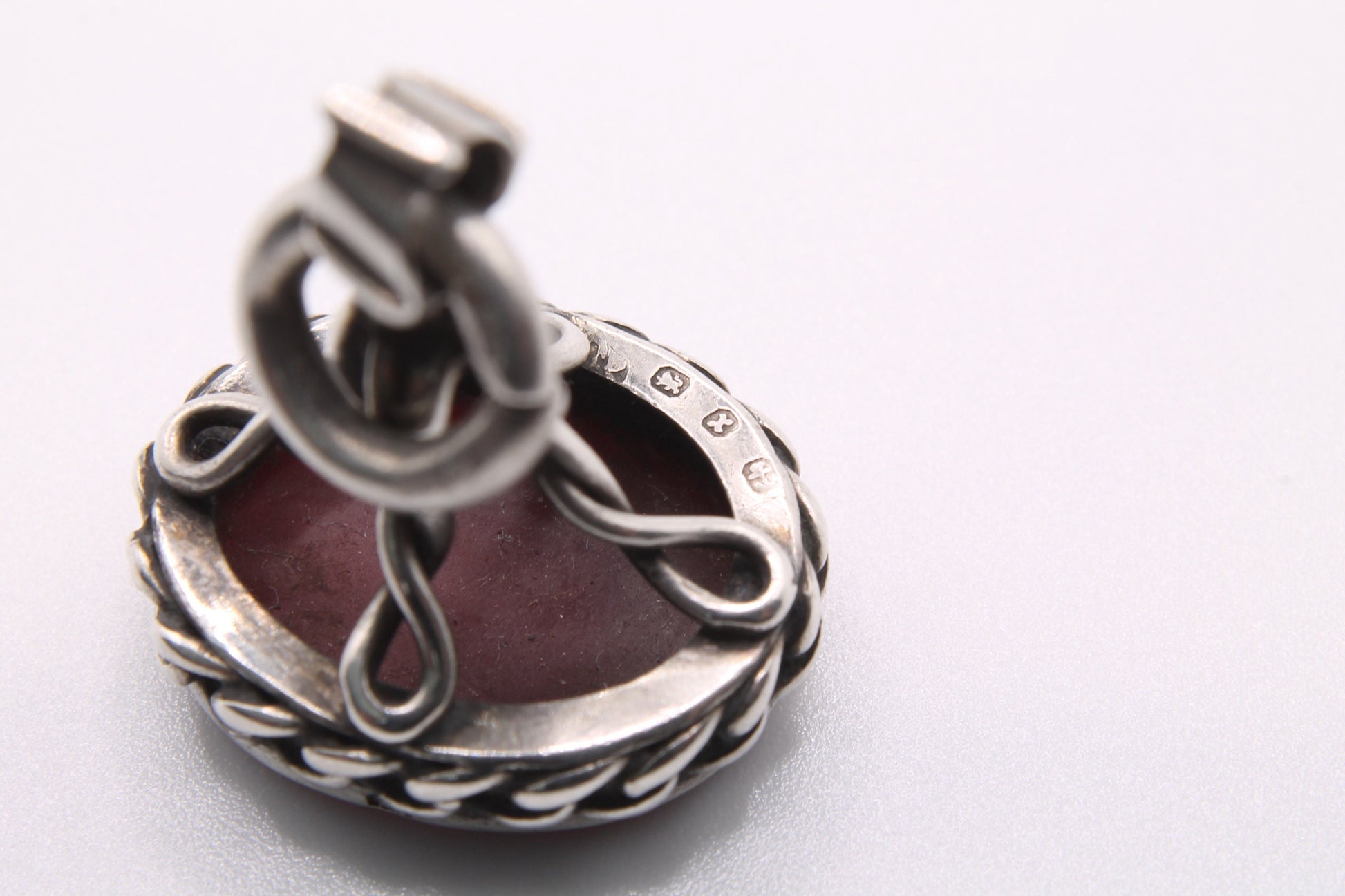 Antique-Victorian-Silver-&-Carnelian-Seal-Pendant