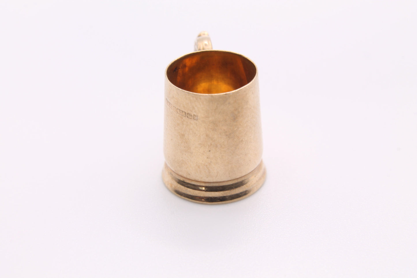 Vintage-9ct-Gold-Beer-Tankard/Cup-Charm