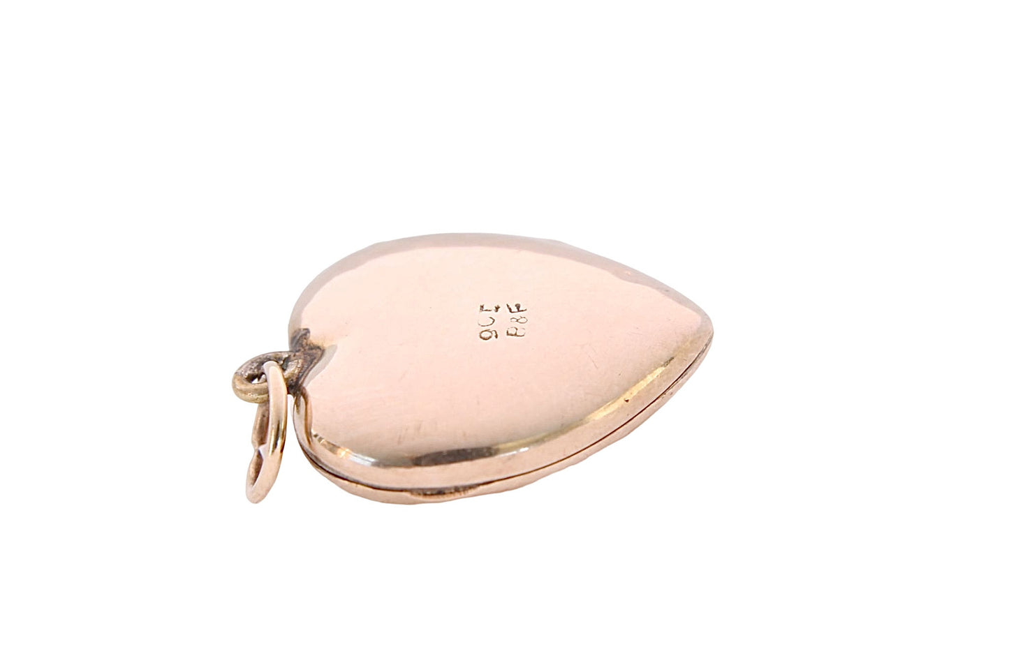Art Deco 9ct Gold Back & Front Heart Locket