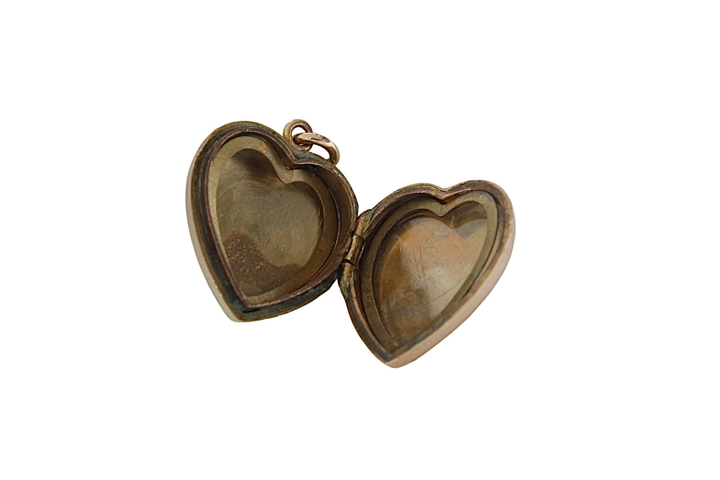 Art Deco 9ct Gold Back & Front Heart Locket